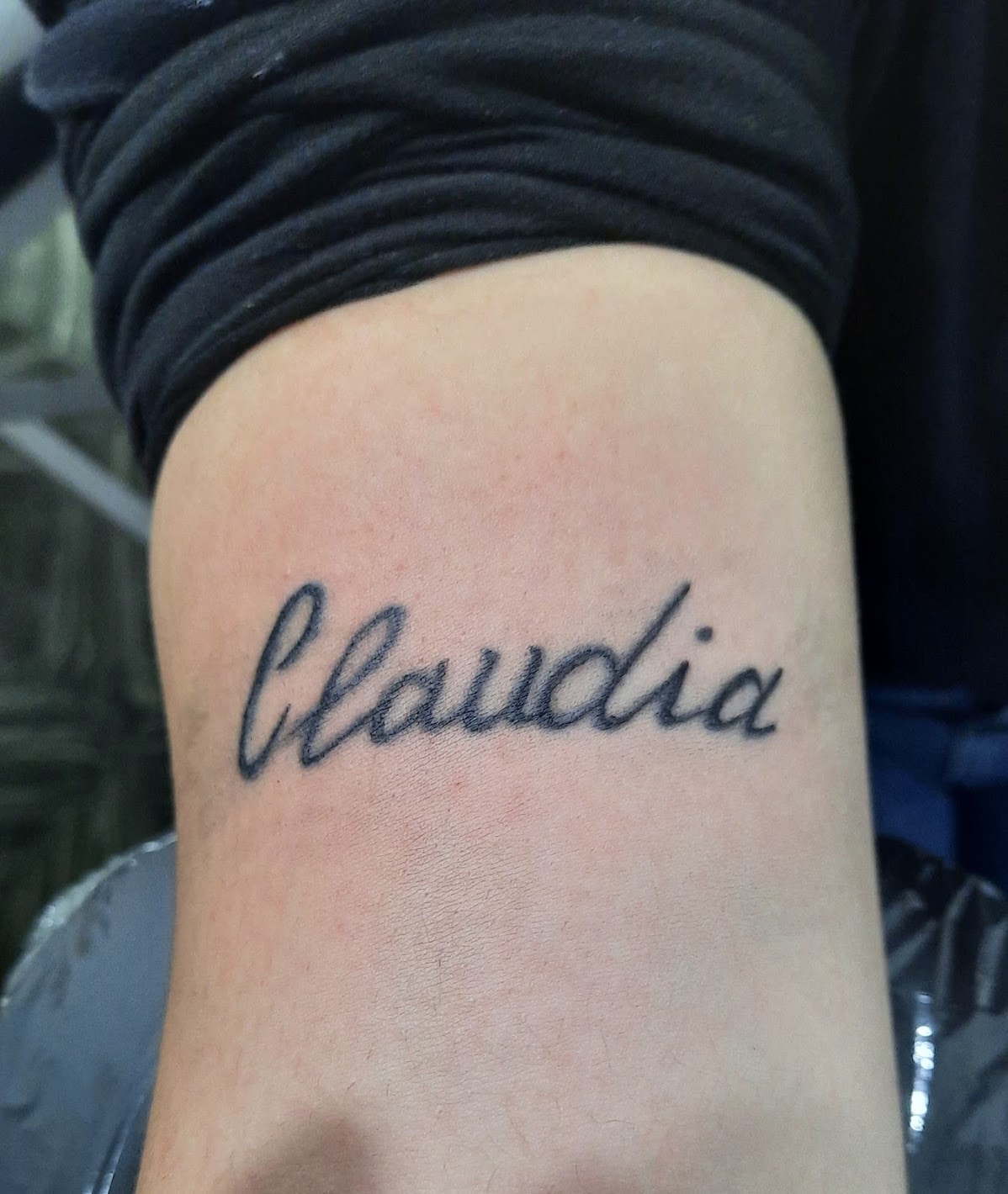 Tatuaje de letras realizado en Lol tattoo